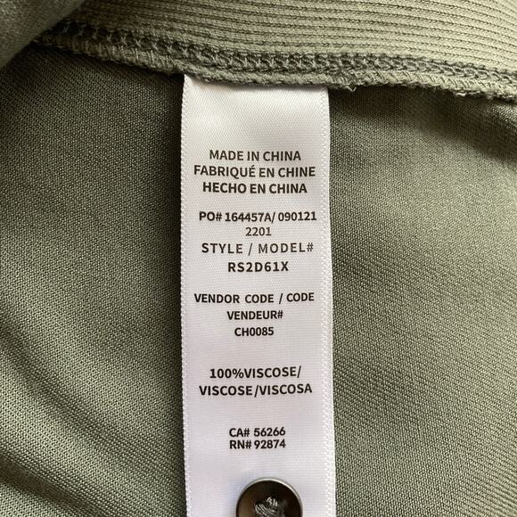 Splendid Green Camo Tank Dress Size L - Picture 6 of 9